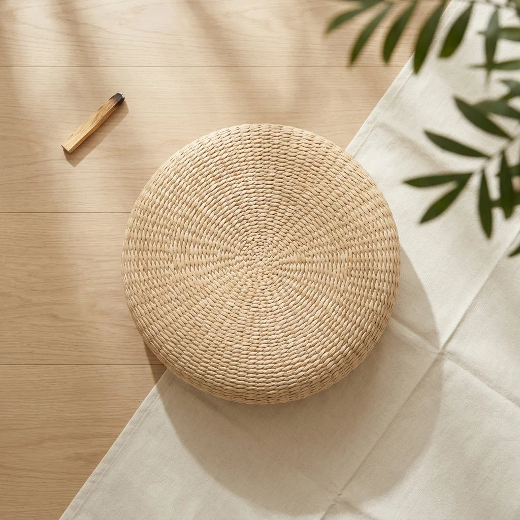 Ottoman Pouf Floor Pillow For Yoga And Home Comfort