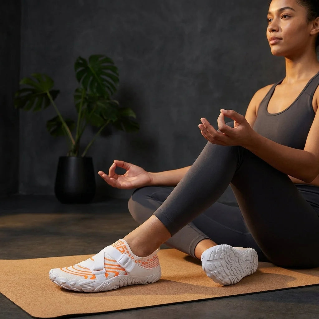 Outdoor Yoga Shoes With Breathable Mesh And Grip Sole