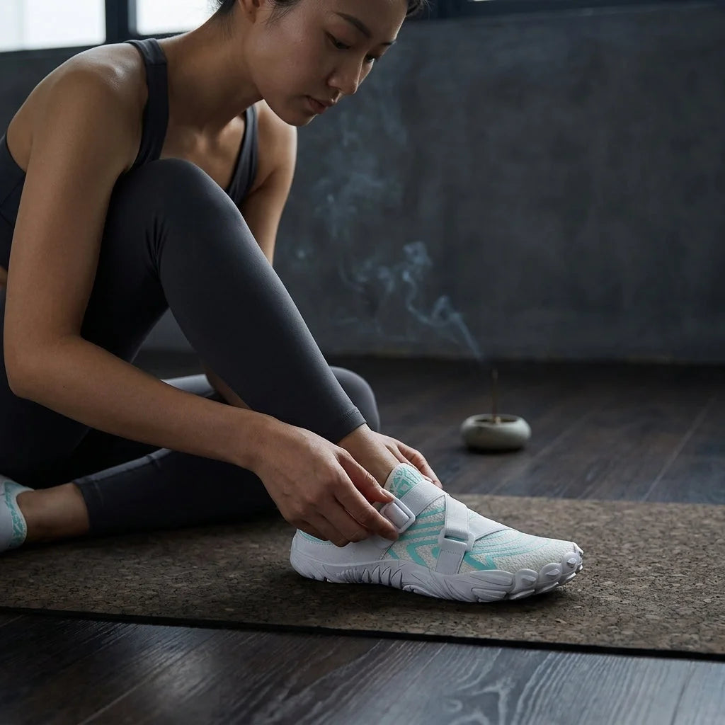 Outdoor Yoga Shoes With Breathable Mesh And Grip Sole
