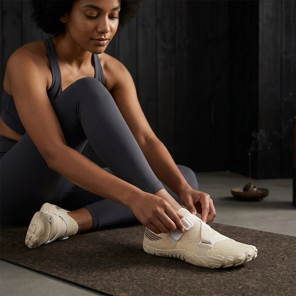 Outdoor Yoga Shoes With Breathable Mesh And Grip Sole