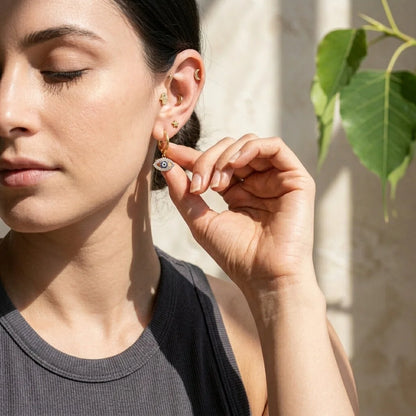 Palm Moon Boho Stud Earrings - Set of 7 Pair