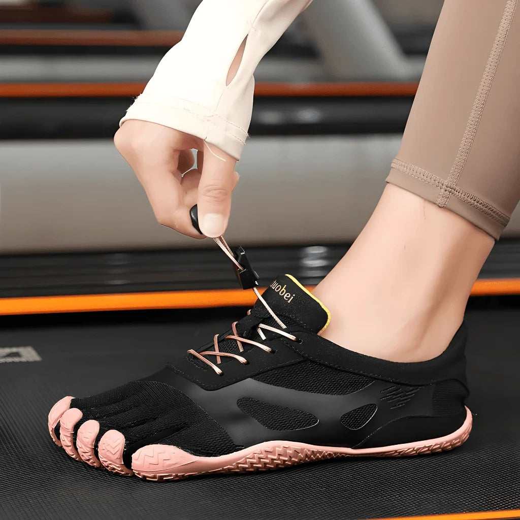 Pilates Grip Shoes With Breathable Mesh Comfort