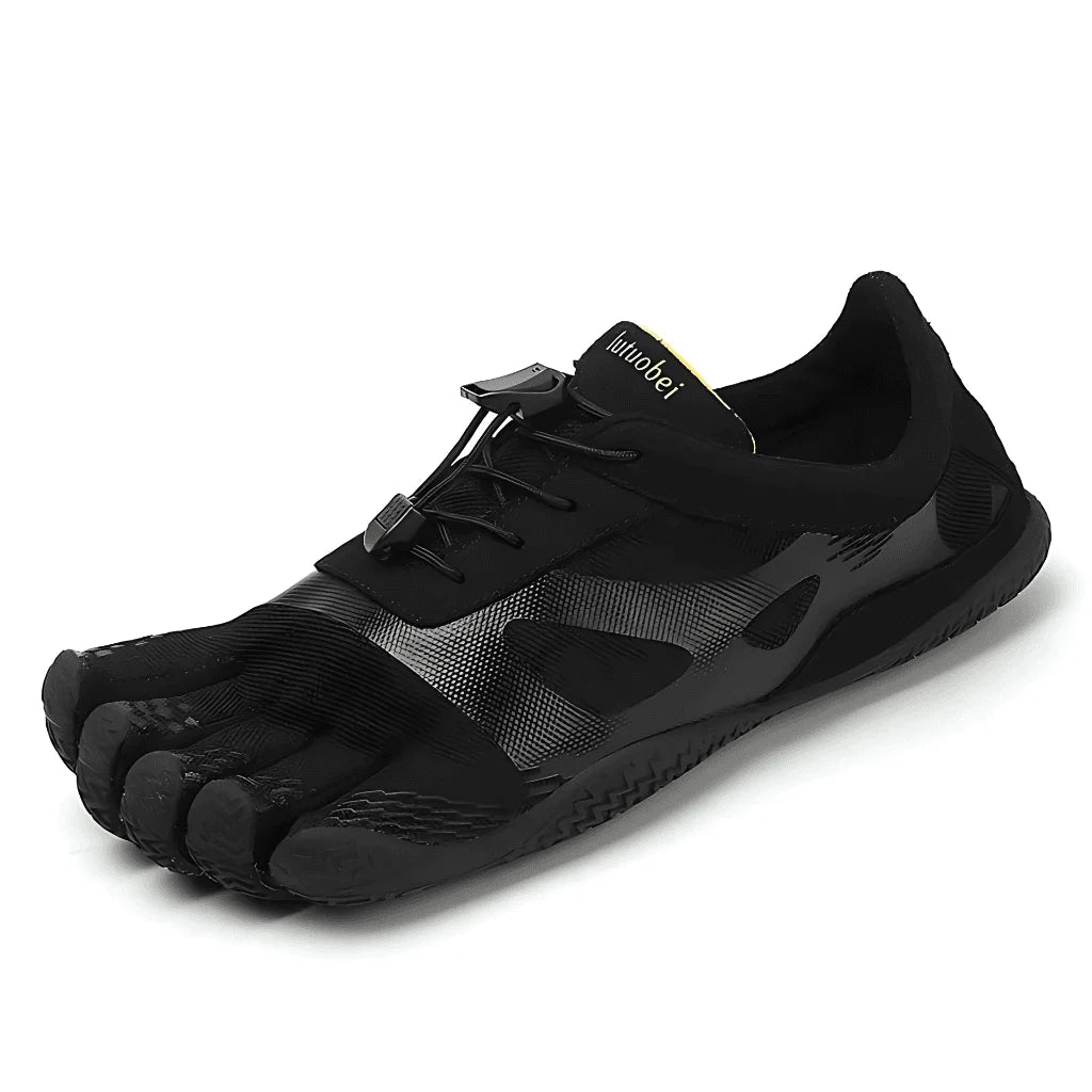 Pilates Grip Shoes With Breathable Mesh Comfort - Black / 35