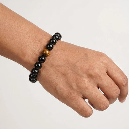 Polished Geometry Tiger Eye Bracelets