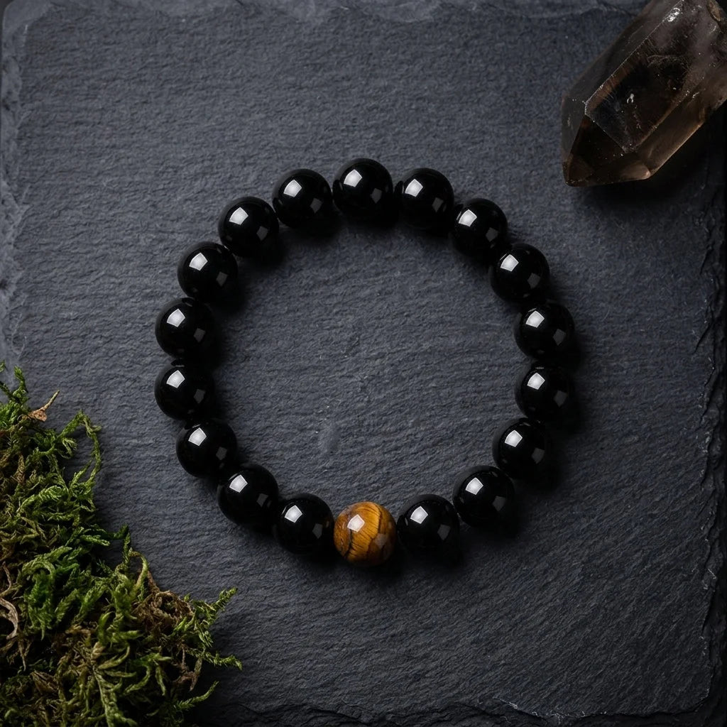 Polished Geometry Tiger Eye Bracelets