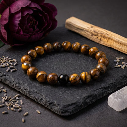 Polished Geometry Tiger Eye Bracelets