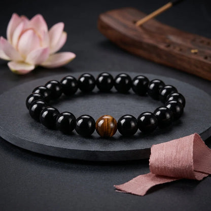 Polished Geometry Tiger Eye Bracelets
