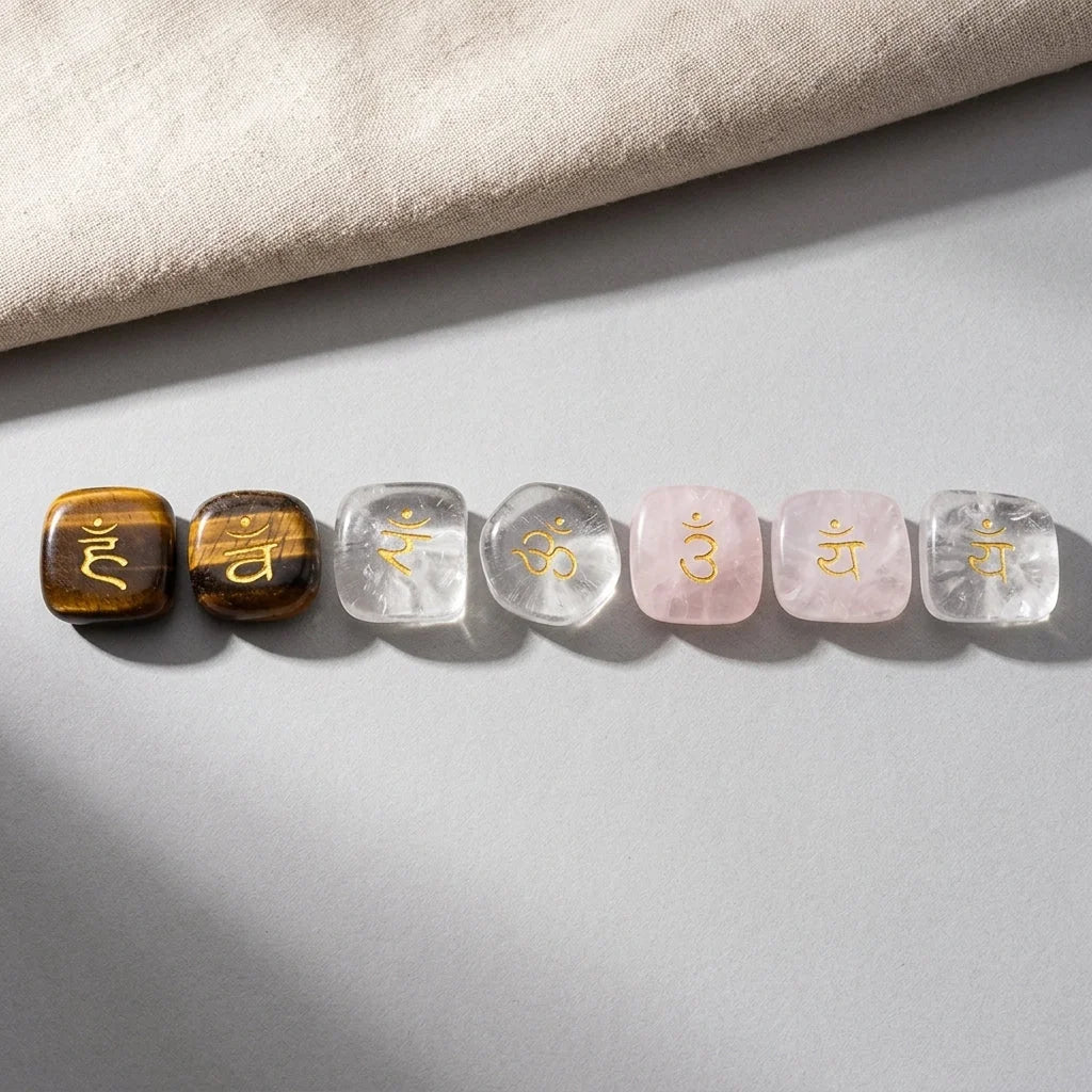 Polished Stones Chakra Set For Daily Energy Balance