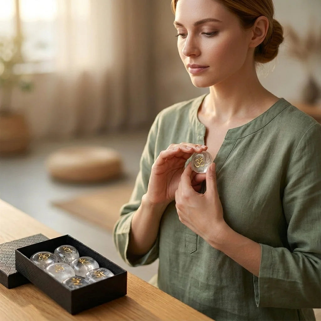 Polished Stones Chakra Set For Daily Energy Balance