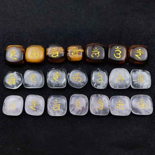 Polished Stones Chakra Set For Daily Energy Balance