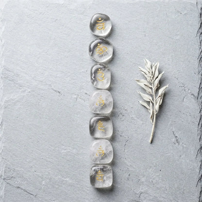 Polished Stones Chakra Set For Daily Energy Balance