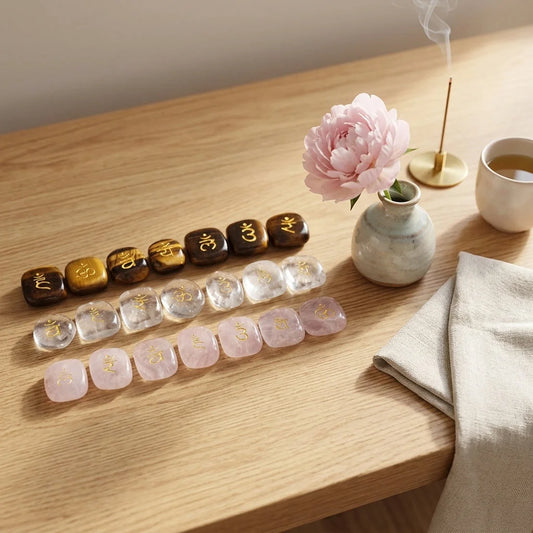 Polished Stones Chakra Set For Daily Energy Balance