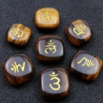 Polished Stones Chakra Set For Daily Energy Balance