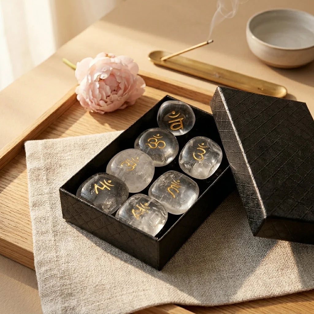 Polished Stones Chakra Set For Daily Energy Balance