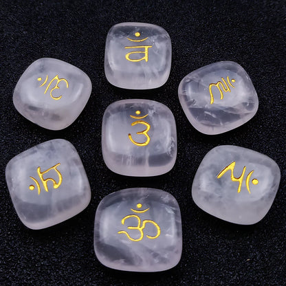 Polished Stones Chakra Set For Daily Energy Balance