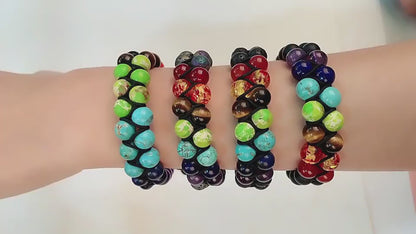 Chakra Balancing Bracelet With Healing Stones