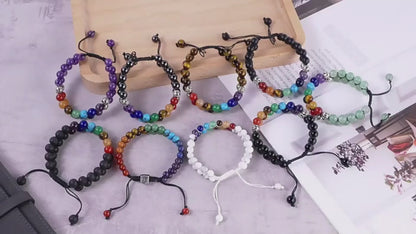 Chakra Balancing Bracelet With Healing Stones