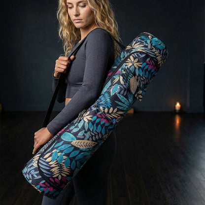 Printed Backpack Yoga Mat Bag Organizer With Strap