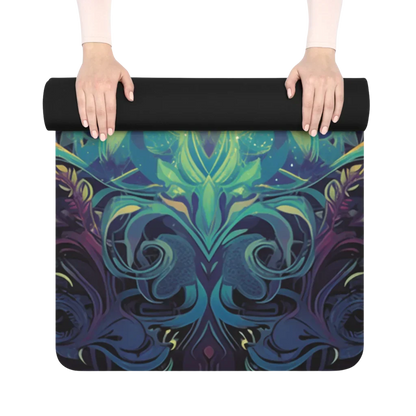 Printed Yoga Mats With Meditation Queen Design - 24x68