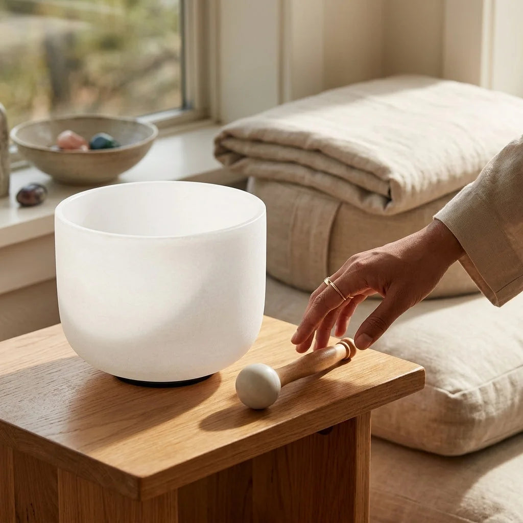 Quartz Crystal Bowl For Healing And Sound Therapy