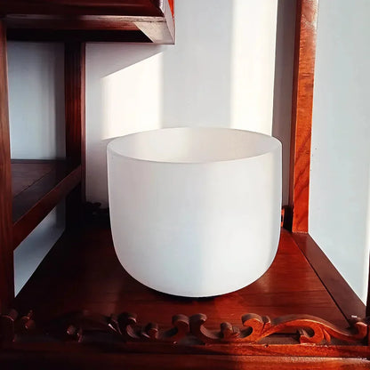 Quartz Crystal Bowl For Healing And Sound Therapy - White / 10