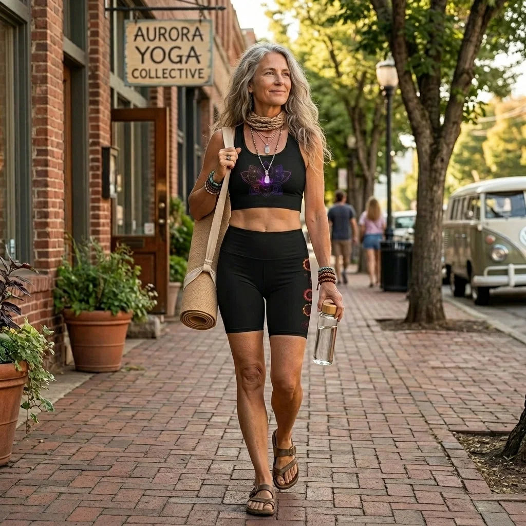 Radiant Lotus Yoga Workout Set For Women