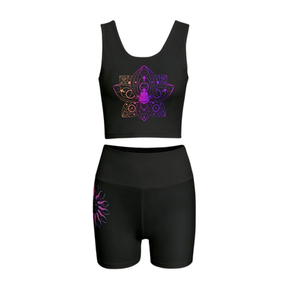 Radiant Lotus Yoga Workout Set For Women - S