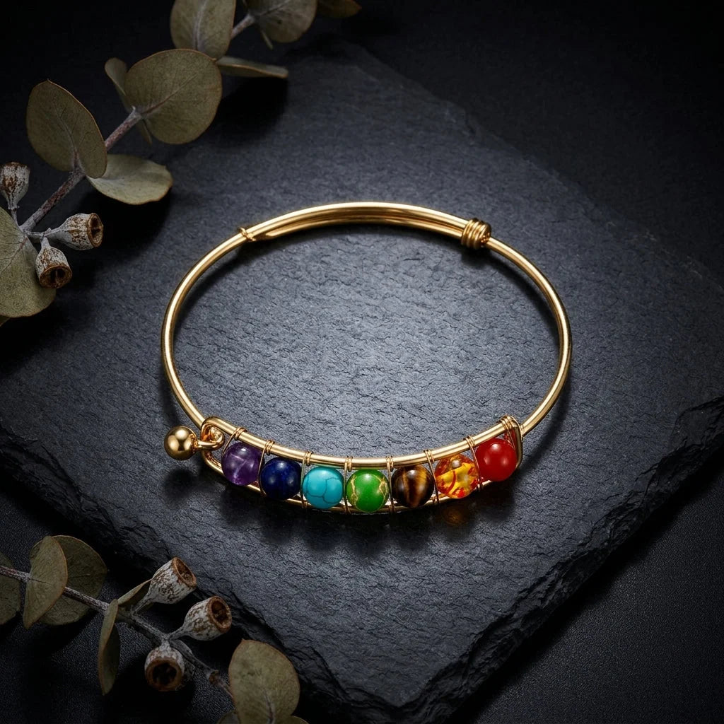 Radiation Shield Chakra Bead Bracelets