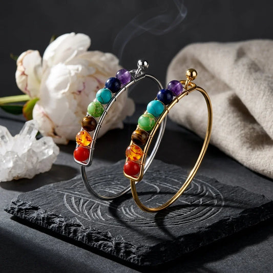 Radiation Shield Chakra Bead Bracelets