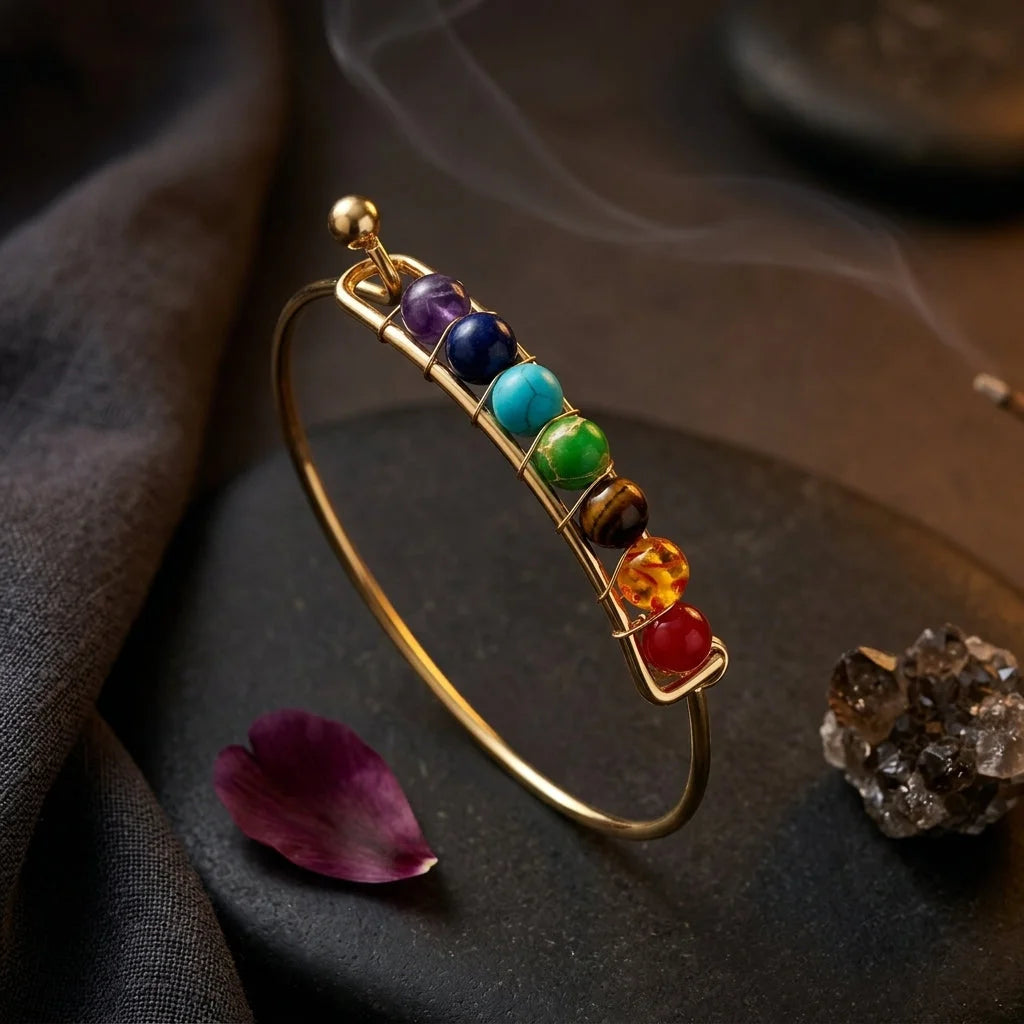 Radiation Shield Chakra Bead Bracelets