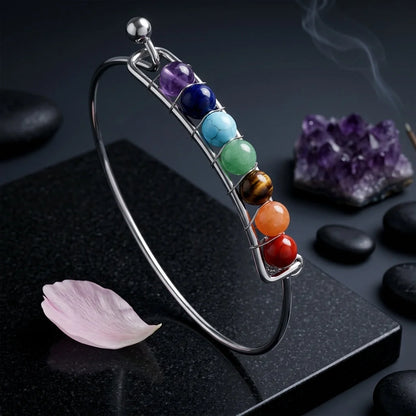 Radiation Shield Chakra Bead Bracelets
