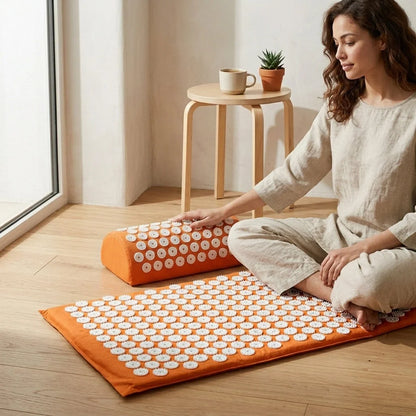 Relaxation Mat With Spikes For Neck And Back Relief