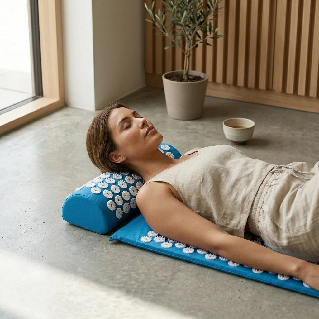 Relaxation Mat With Spikes For Neck And Back Relief