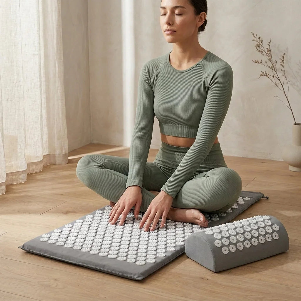 Relaxation Mat With Spikes For Neck And Back Relief