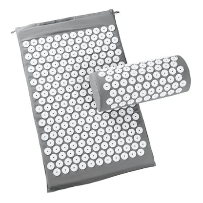 Relaxation Mat With Spikes For Neck And Back Relief - Grey