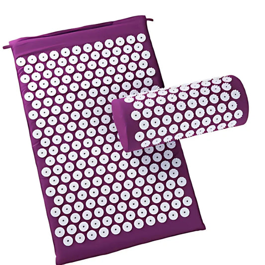 Relaxation Mat With Spikes For Neck And Back Relief - Purple