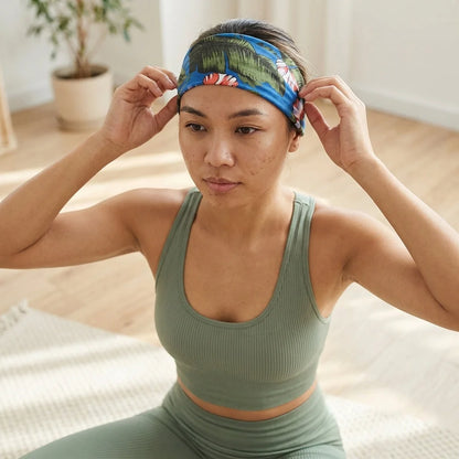 Retro Cotton Yoga Hair Bands For All Seasons