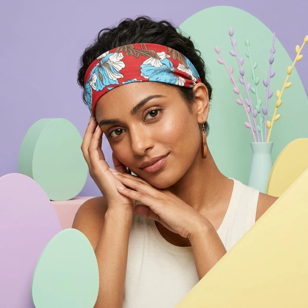 Retro Cotton Yoga Hair Bands For All Seasons