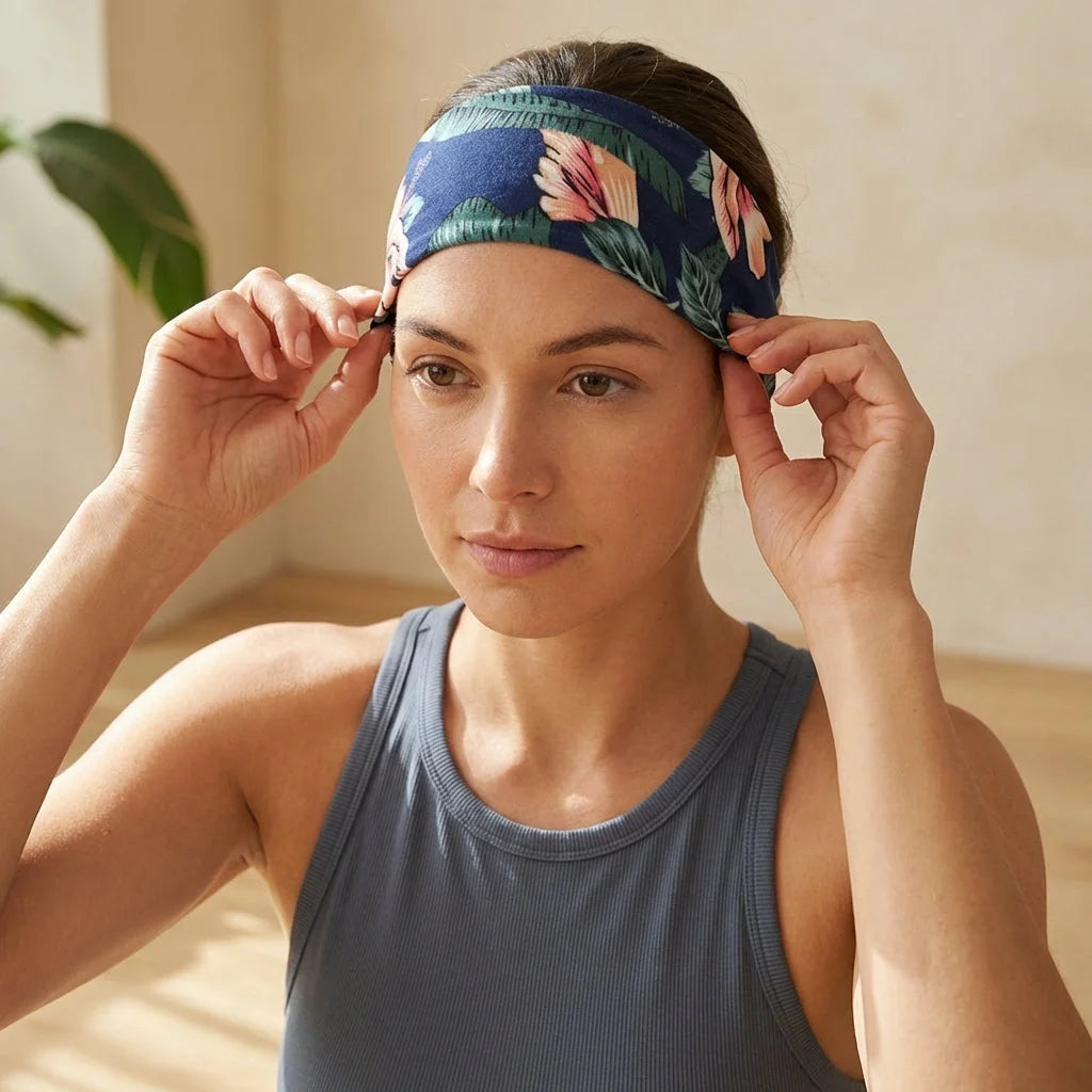 Retro Cotton Yoga Hair Bands For All Seasons