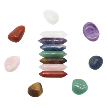 Seven Chakra Meditation Stones Set For Healing Rituals