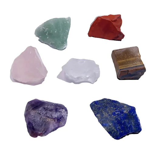 Seven Chakra Tumble Stones For Healing And Balance - Set of 7 + Free Bag