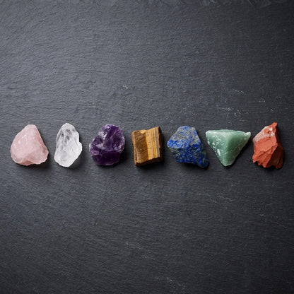 Seven Chakra Tumble Stones For Healing And Balance - Set of 7 + Free Bag
