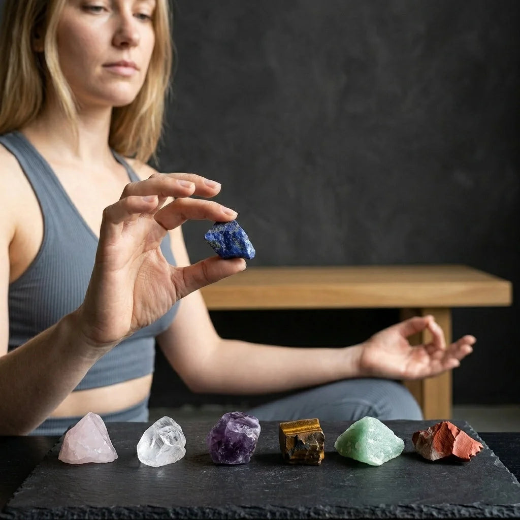 Seven Chakra Tumble Stones For Healing And Balance - Set of 7 + Free Bag