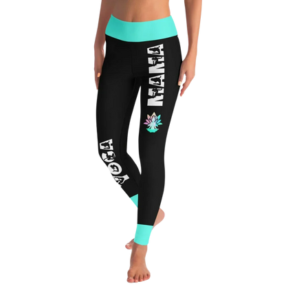 Soft Yoga Leggings With Yoga Mama Lotus Design