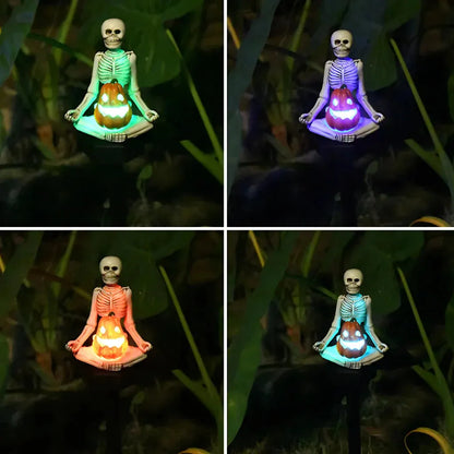 Solar Powered Yoga Skeleton Lawn Light - 4 Colors Light