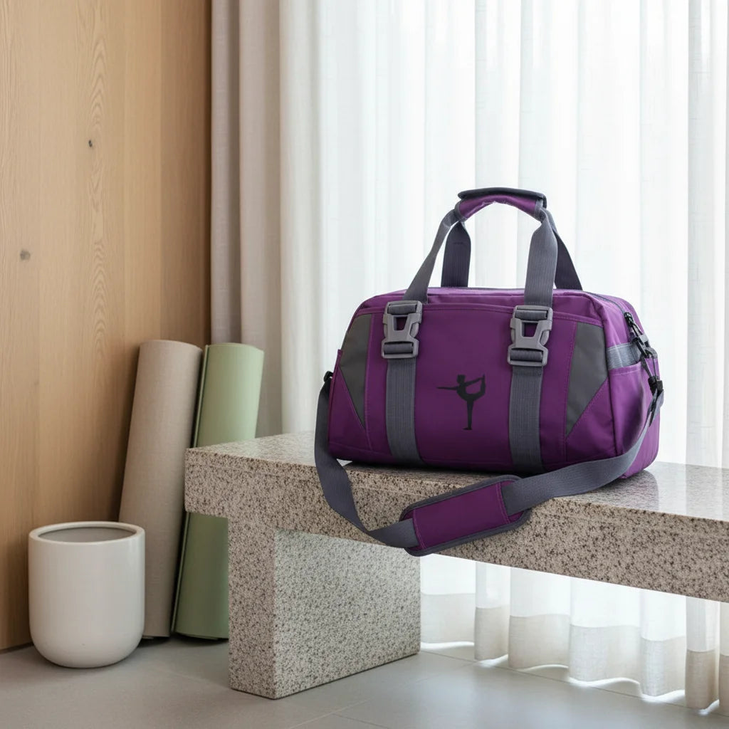 Spacious Yoga Mat Duffle Bag With Compartments