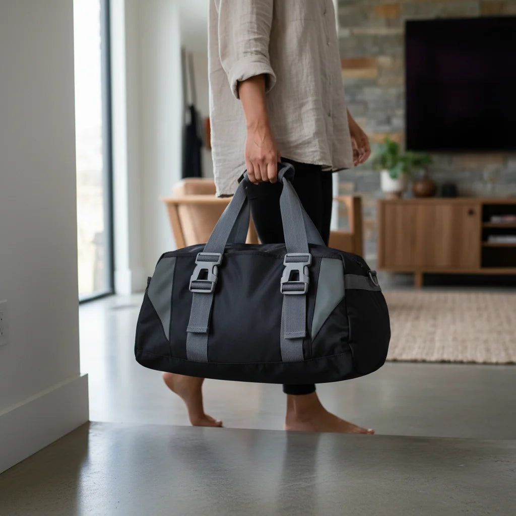 Spacious Yoga Mat Duffle Bag With Compartments