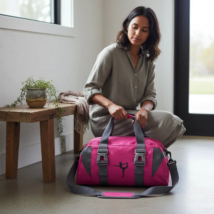 Spacious Yoga Mat Duffle Bag With Compartments