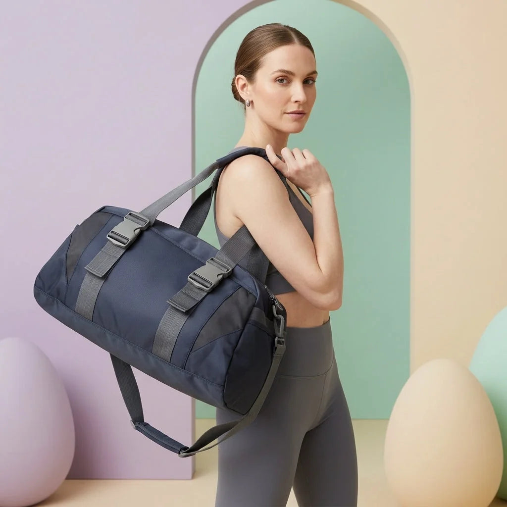 Spacious Yoga Mat Duffle Bag With Compartments