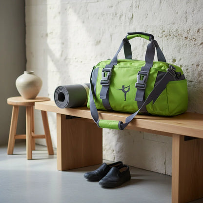 Spacious Yoga Mat Duffle Bag With Compartments